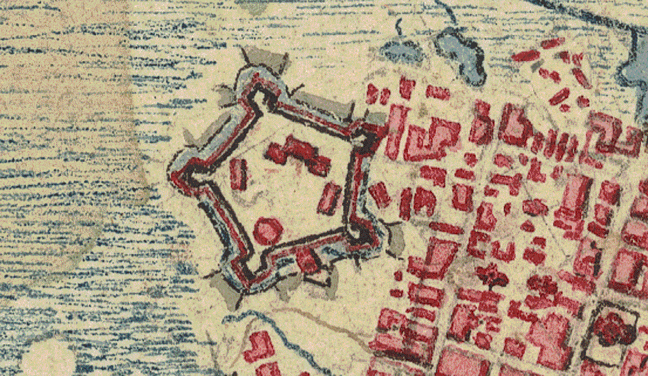 zamek w Brodach na mapie